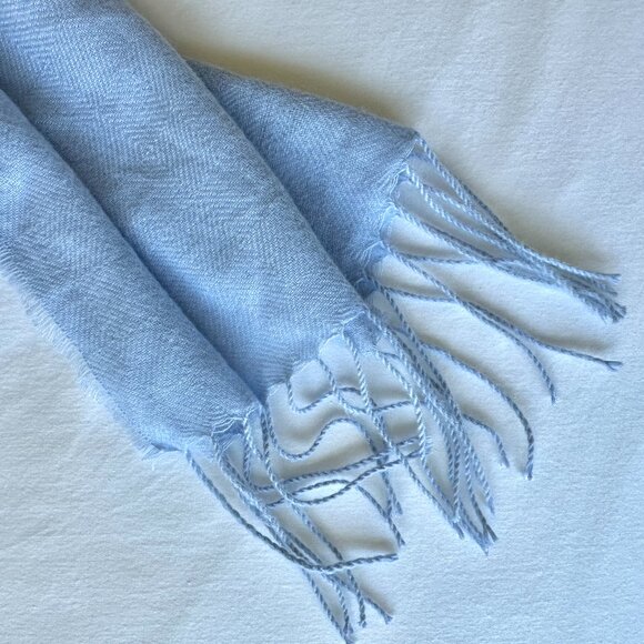 Powder Blue Shawl - Picture 4 of 11